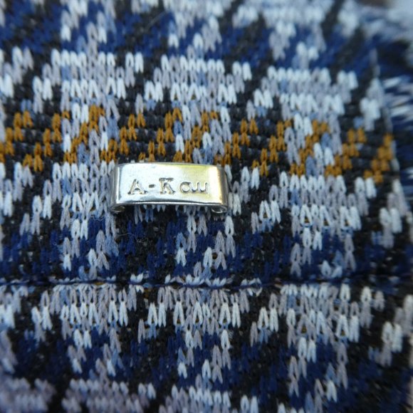 30x31 Vintage Double Knit Houndstooth Plaid Trouser Pants Groovy Straight Leg - Picture 6 of 11